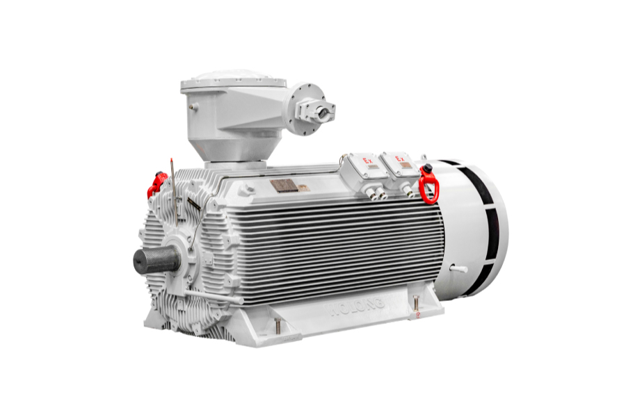 高压圆筒式中速永磁同步电动机